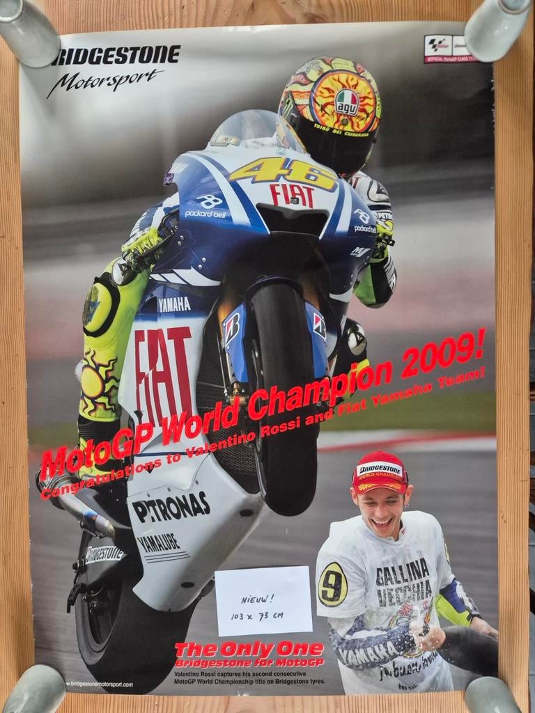 Poster Valentino Rossi. 103x73 cm.poster is nieuw., Ophalen of Verzenden, Nieuw, A1 t/m A3, Film en Tv