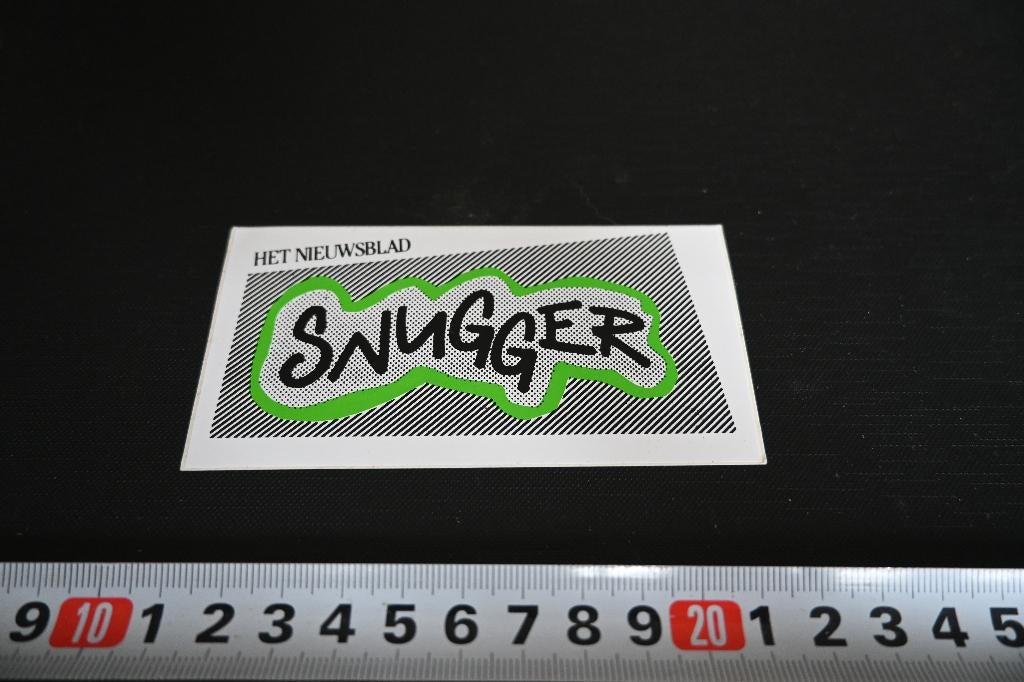 sticker Het Nieuwsblad SNUGGER Groen, Ophalen, Zo goed als nieuw