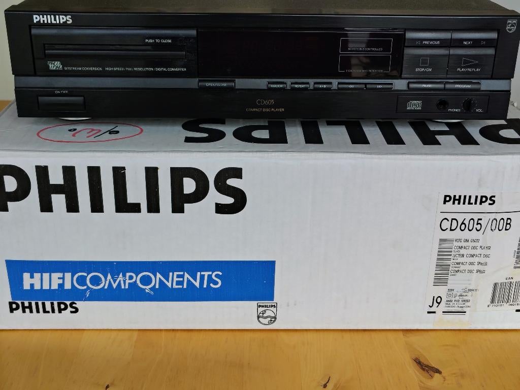 Philips vintage CD speler CD605, Ophalen, Gebruikt, Philips