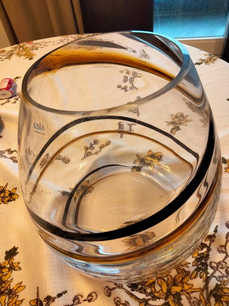 Handgeblazen vaas, Huis en Inrichting, Woonaccessoires | Vazen, Nieuw, Overige kleuren, Minder dan 50 cm, Glas, Ophalen