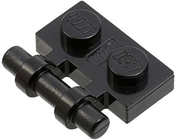 Lego Plaatjes modified 1x2 zwart 16 stuks, Ophalen of Verzenden, Zo goed als nieuw, Losse stenen, Lego