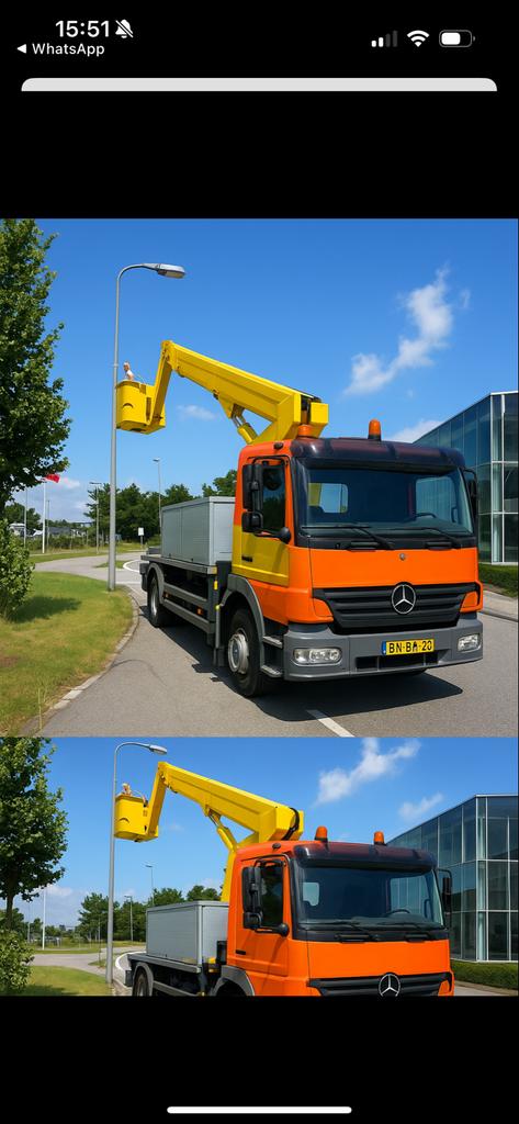 MERCEDES-BENZ ATEGO 1217 L HOOGWERKER BJ 2002 156km, Auto's, Mercedes-Benz, Diesel, Particulier, Te koop