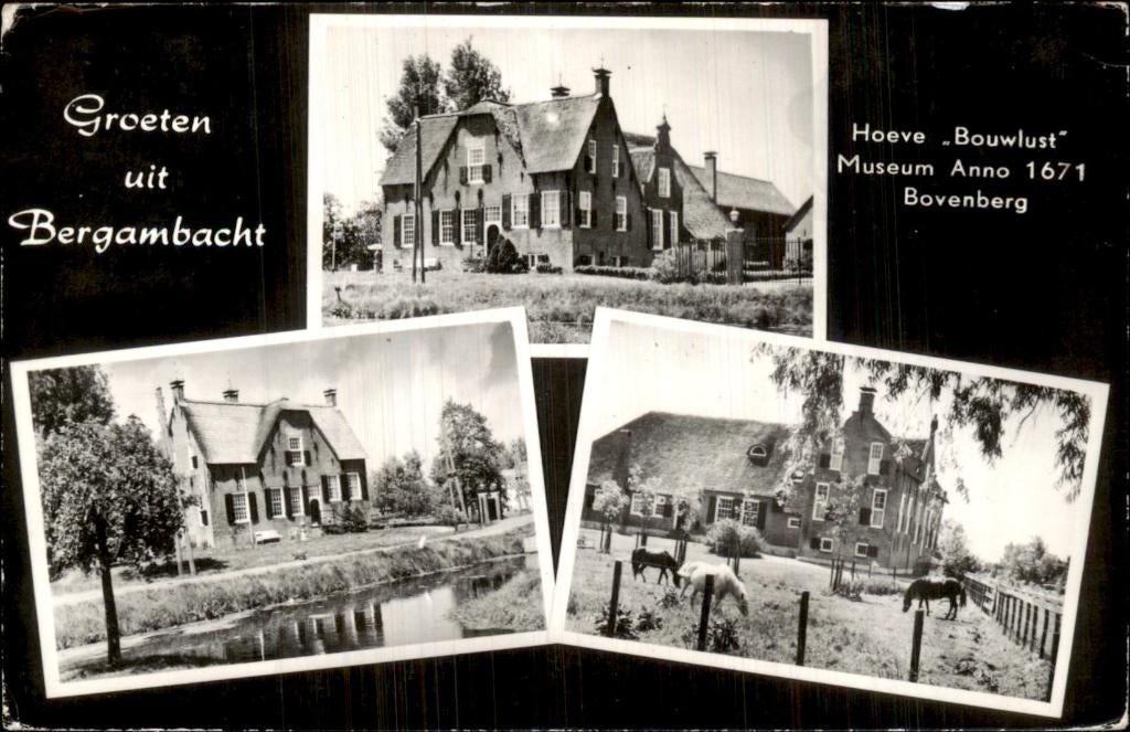 Bergambacht - Hoeve Bouwlust - Bovenberg, Ophalen of Verzenden, 1980 tot heden, Gelopen, Zuid-Holland