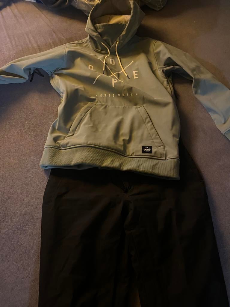 Dope ski jas + broek, Broek, Maat 46/48 (XL) of groter, Ophalen of Verzenden, Gedragen