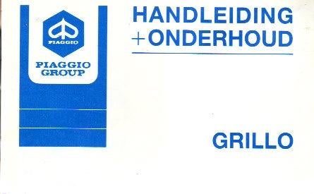 Piaggio Vespa Grillo Handleiding bromfiets (4579z), Ophalen of Verzenden, Zo goed als nieuw