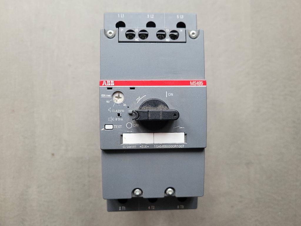 ABB motorbeveiligingsschakelaar MBS MS495, Ophalen of Verzenden, Zo goed als nieuw, ABB Nederland, ABB