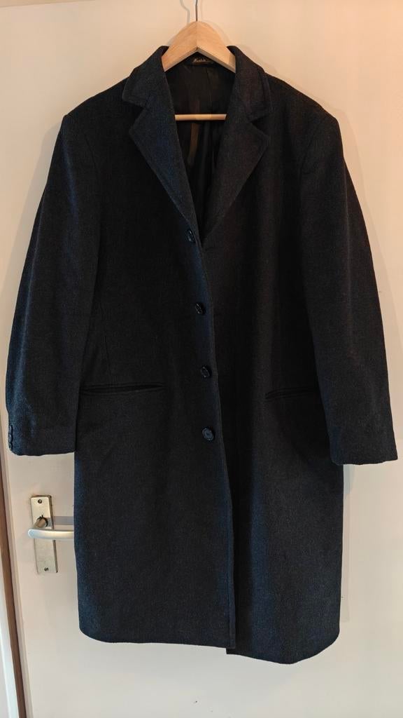 Nieuwe donkergrijze wollen jas - Italiaanse maat 50, Ophalen of Verzenden, Nieuw, Maat 48/50 (M), Grijs