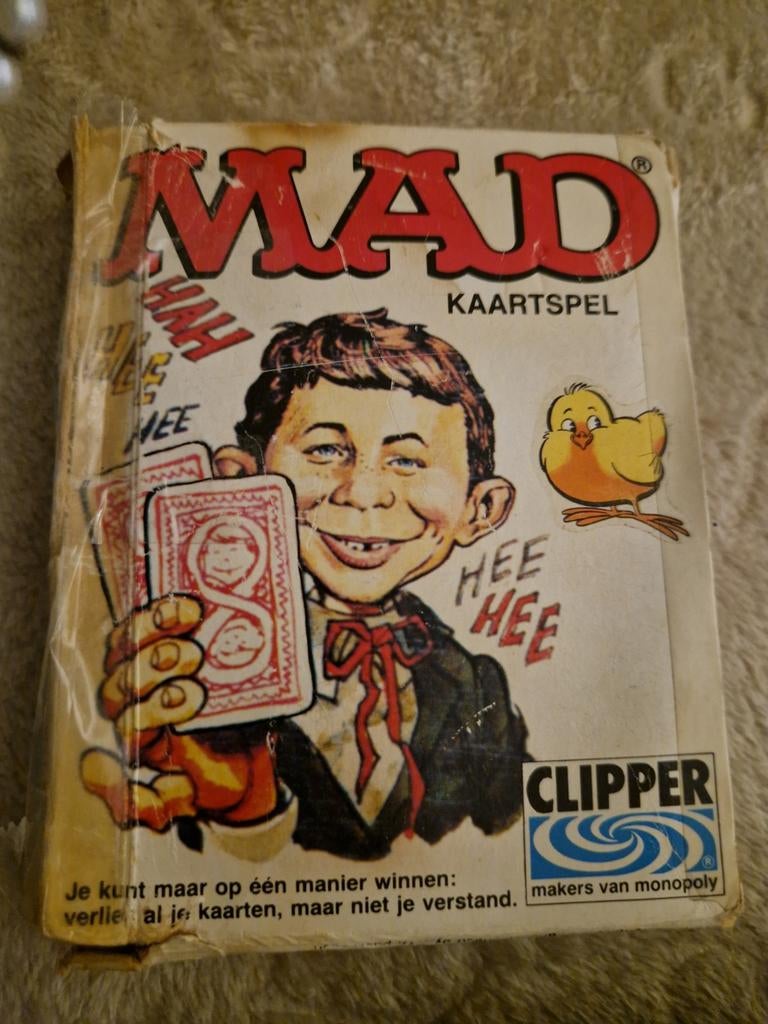 Kaartspel Mad, Hobby en Vrije tijd, Vijf spelers of meer, Ophalen of Verzenden, Zo goed als nieuw, Clipper