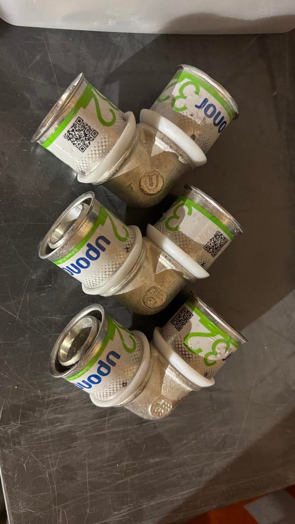 Uponor S-Press Plus Bocht Perskoppeling 32mm, Ophalen of Verzenden, Nieuw, Overige typen