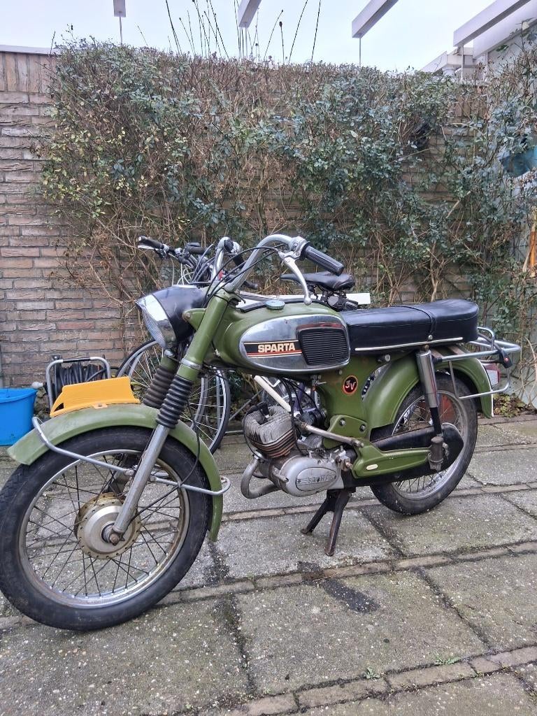 Unieke SPARTA oldtimer brommer, Fietsen en Brommers, Brommers | Oldtimers, Ophalen, Maximaal 45 km/u, Sparta