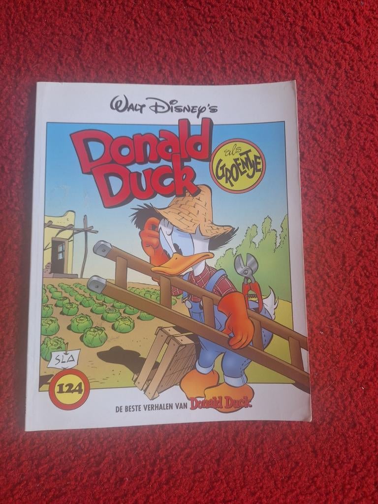 124 - de beste verhalen van donald duck als groentje, Gelezen, Ophalen of Verzenden, Walt Disney, Eén stripboek