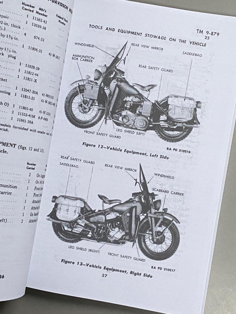 Motorcycle, Solo Harley-Davidson WLA Technical Manual - 1943, Ophalen of Verzenden, Harley-Davidson of Buell