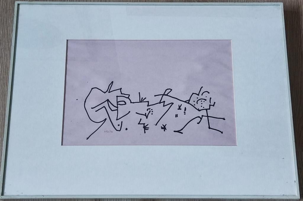 Jan Roëde (1914-2007) - Landschap in versnelde beweging, Antiek en Kunst, Kunst | Schilderijen | Klassiek, Ophalen of Verzenden