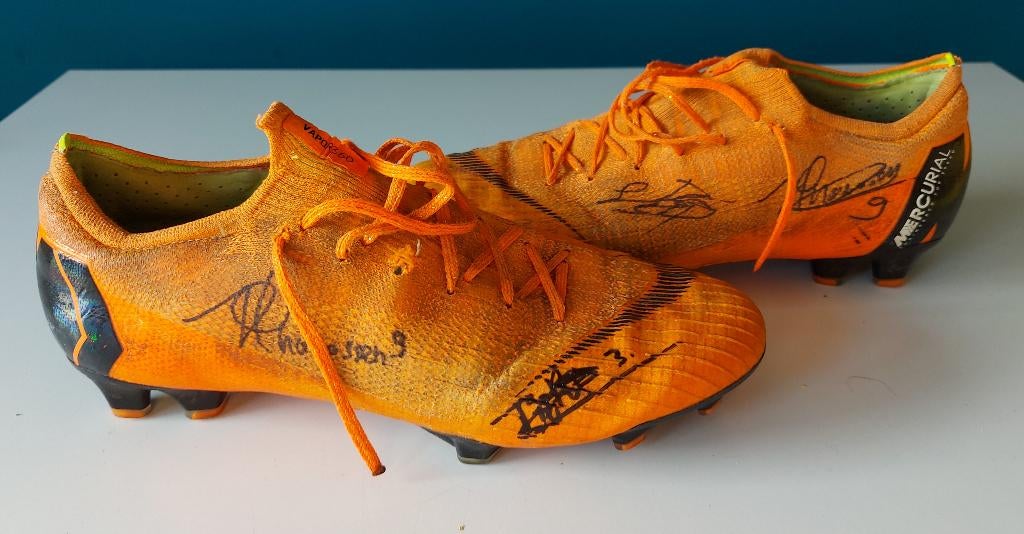 (matchworn) voetbalschoenen Bosiers Helmond Sport Signed, Maat L, Verzenden, Gebruikt, Schoenen