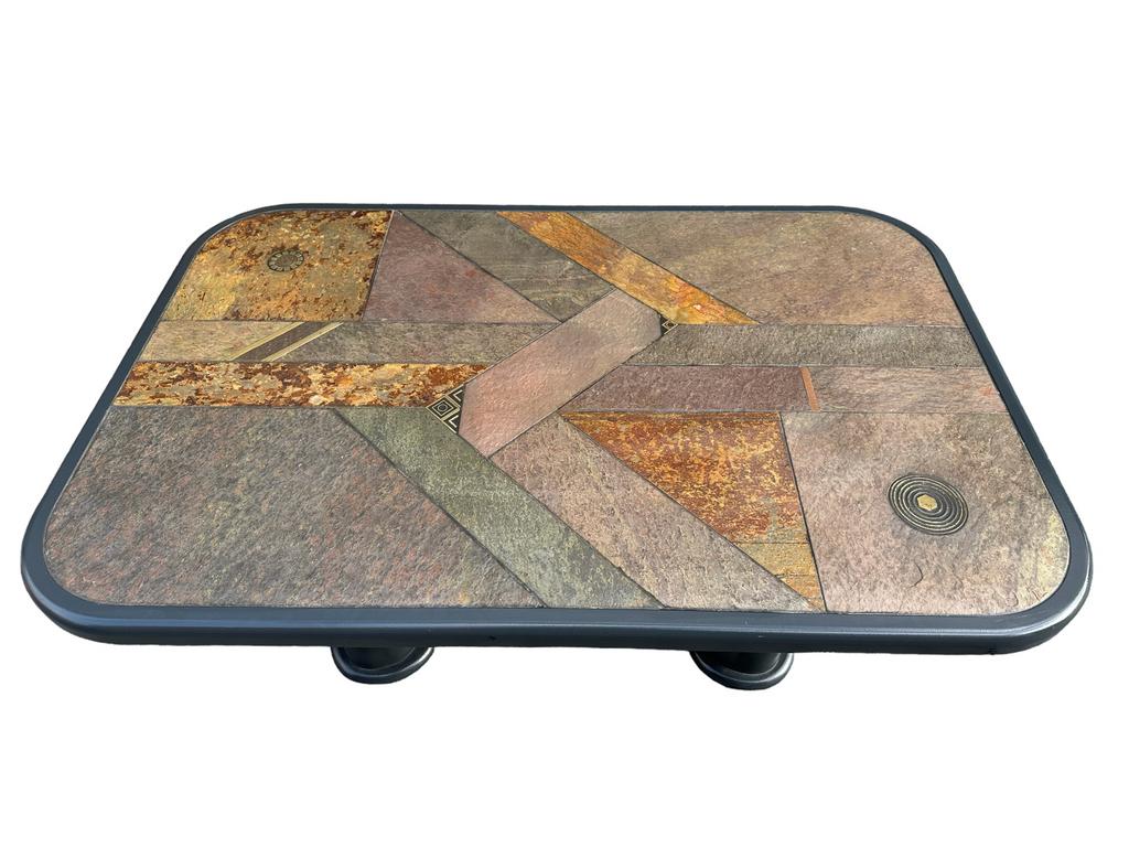 Stenen vintage coffeetable, Huis en Inrichting, Tafels | Salontafels, Ophalen, Gebruikt