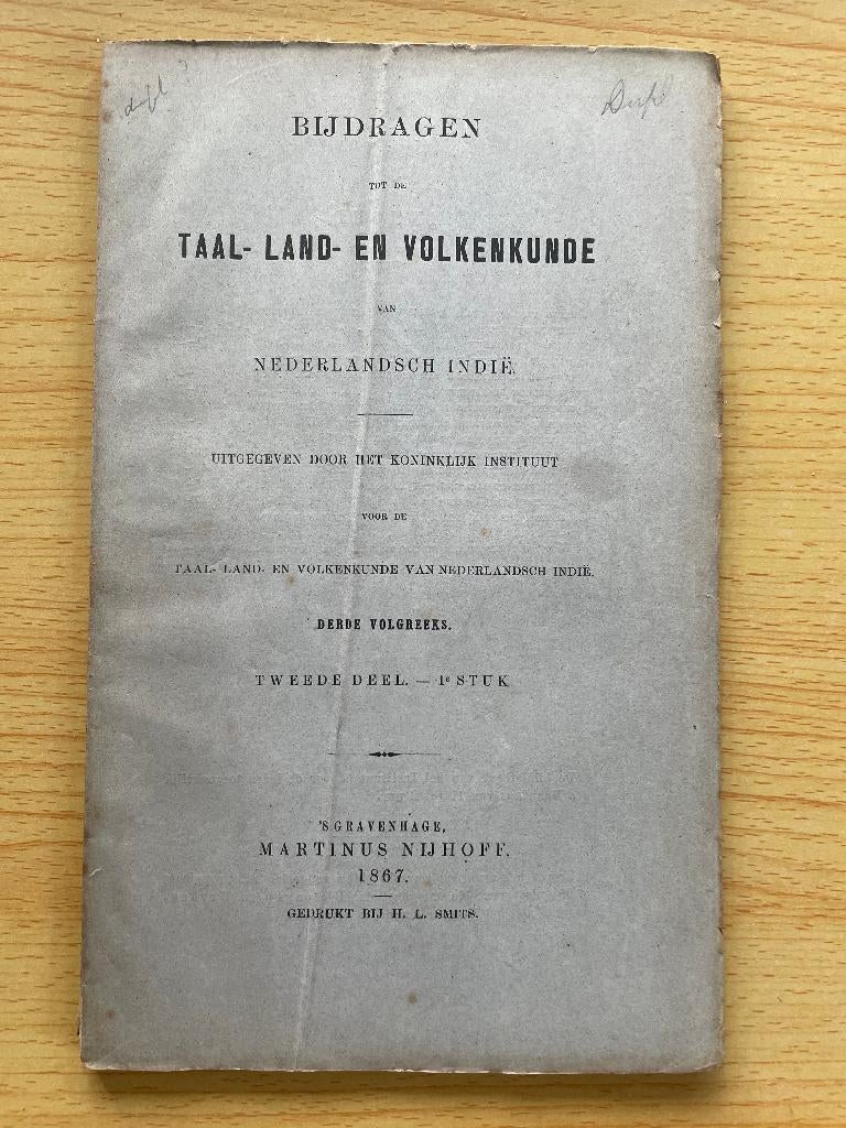 Bijdragen tot de Taal-, Land- en Volkenkunde van N.-Indië 14, Boeken, Ophalen of Verzenden, Gelezen, Diverse auteurs