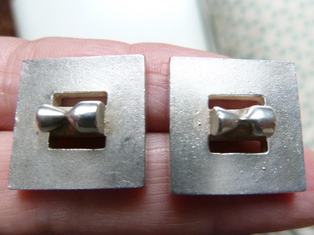 Lapponia zwaar 925 zilveren manchetknopen Björn Weckström, Verzenden, Zo goed als nieuw, Zilver