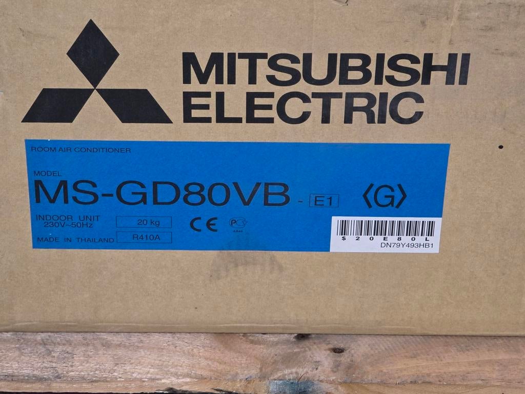 8 kW Mitsubishi Electric wandairco NIEUW cooling only, Timer, Nieuw, 3 snelheden of meer, Ophalen of Verzenden