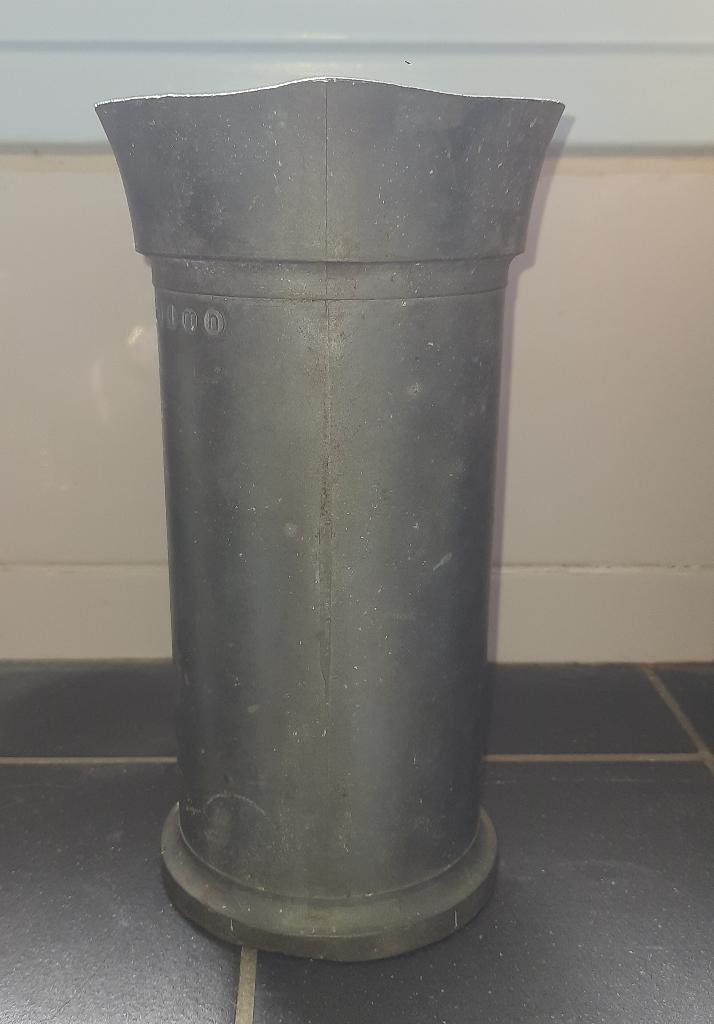 Antieke tinnen liter kan, Antiek en Kunst, Antiek | Tin, Ophalen of Verzenden