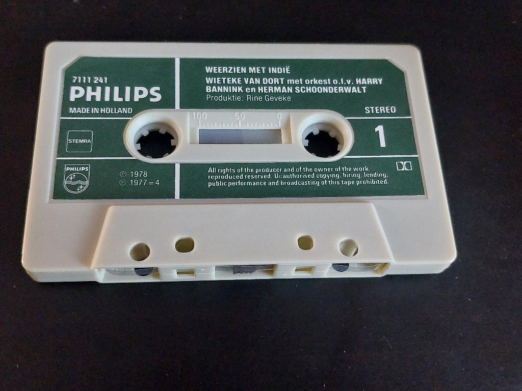 WIETEKE VAN DORT - WEERZIEN MET INDIË (MC), 1 bandje, Ophalen of Verzenden, Zo goed als nieuw, Origineel