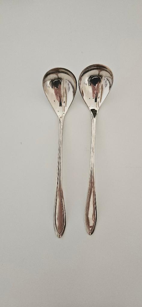 Twee sauslepels, Keltum puntfilet, zeer goede staat, Ophalen of Verzenden, Zo goed als nieuw, Zilver