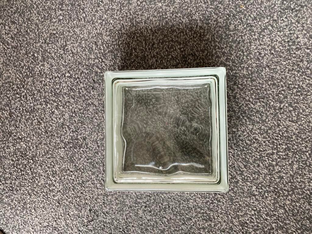 Glazen bouwsteen / glasblok, Ophalen of Verzenden, Nieuw, Glasplaat, Minder dan 80 cm