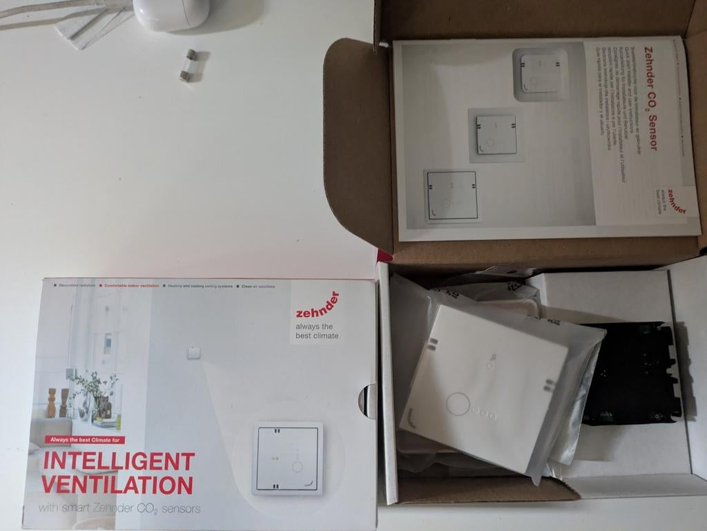 Zehnder rf co2 sensor en bediening, Ophalen of Verzenden, Nieuw, Ventilator en Afzuiger