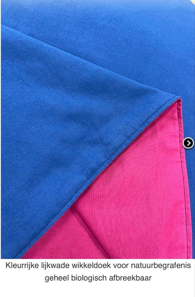 Blauw/Cyclaam Lijkwade - 100% Afbreekbaar, Ophalen of Verzenden, Nieuw