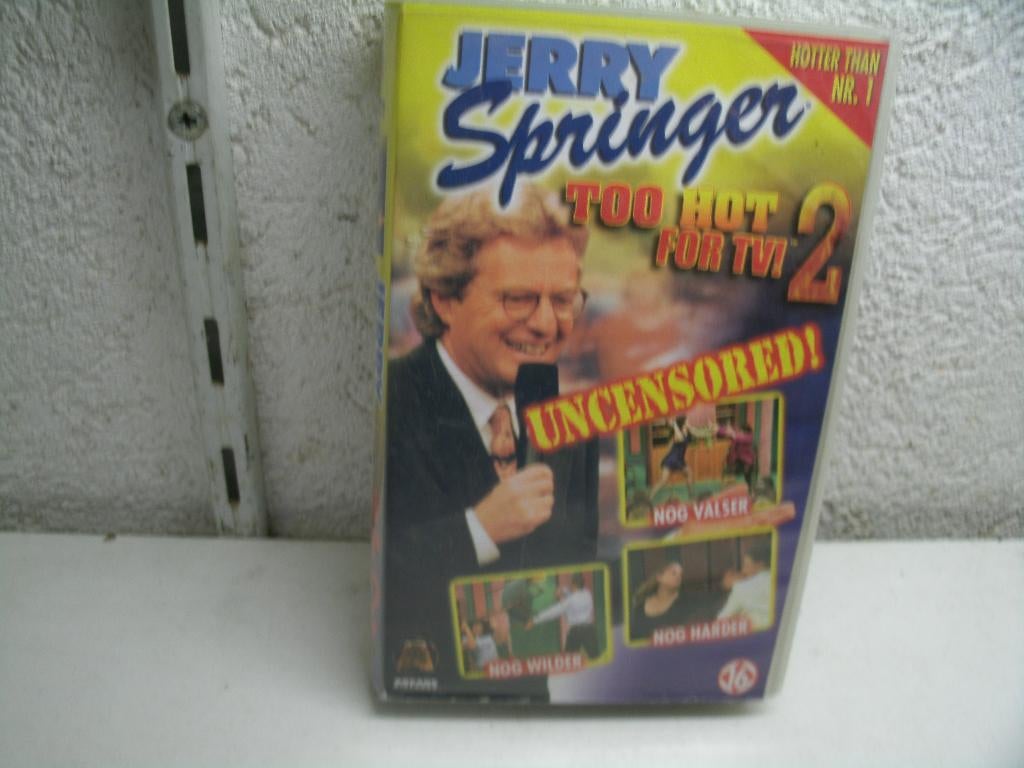 vhs 164b jerry springer too hot for tv 2, Cd's en Dvd's, Alle leeftijden, Ophalen of Verzenden, Gebruikt, Komedie