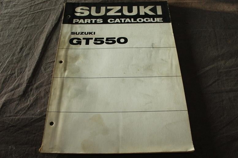 Suzuki GT550 1973 motorcycle parts catalogue onderdelen boek, Ophalen of Verzenden, Suzuki