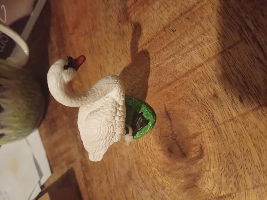 Schleich knobbelzwaan, Ophalen of Verzenden, Zo goed als nieuw, Boerderijdier, Beeldje of Figuurtje