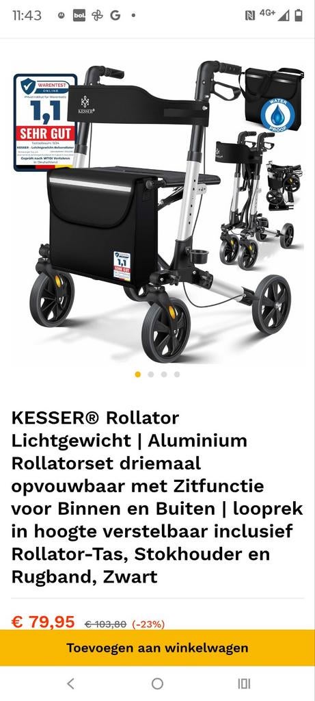 Rollator, Diversen, Ophalen, Nieuw