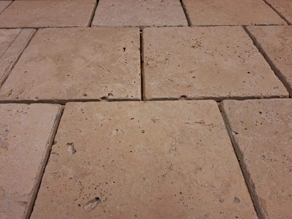 Travertin Light 20x20x1 cm tegels, Ophalen, 60 cm of meer, Nieuw, 10 m² of meer