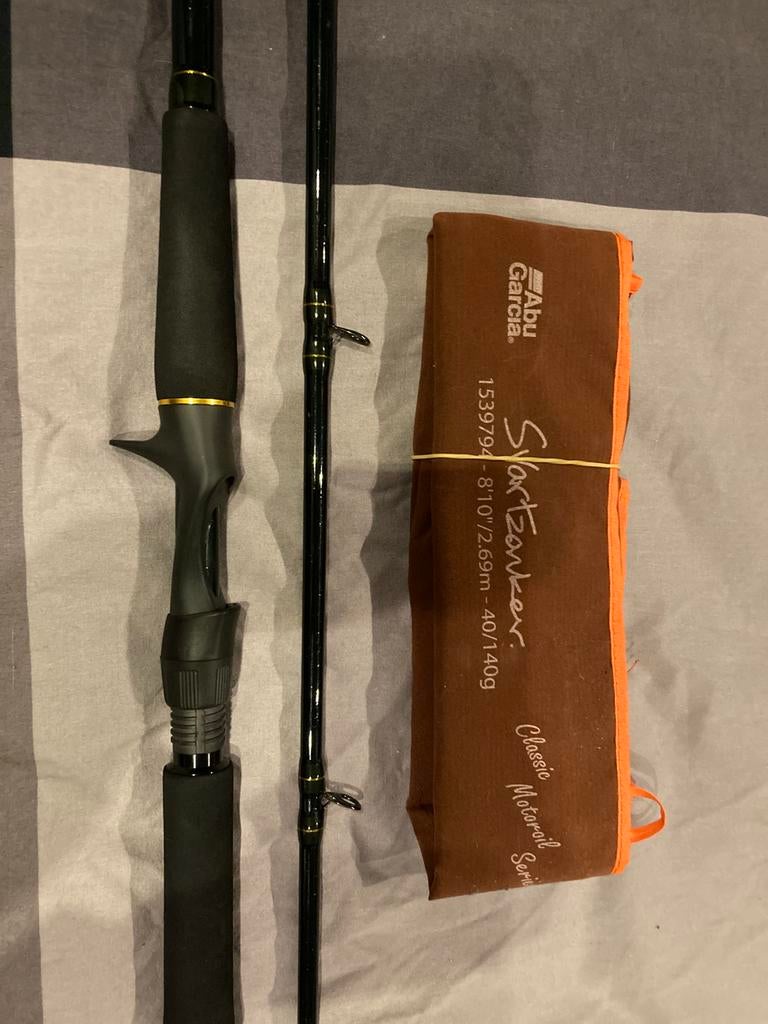 Abu garcia hengel, Watersport en Boten, Hengelsport | Roofvissen, Zo goed als nieuw, Werphengel, Ophalen