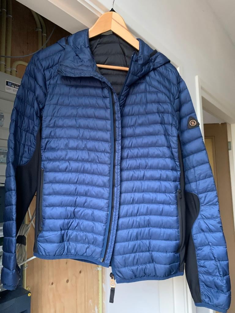 BOGNER Fire+Ice Donsjas Blauw Medium, Ophalen of Verzenden, Zo goed als nieuw, Bogner, Maat 48/50 (M)