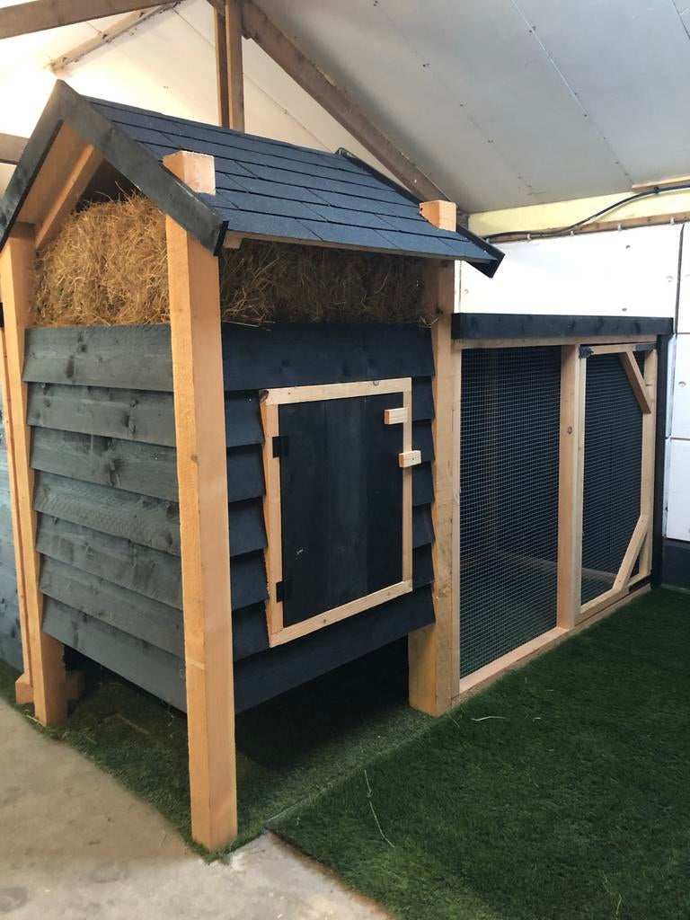 Aanbieding!!! Nieuw kippenhok met ren van douglas hout, Dieren en Toebehoren, Pluimvee, Meerdere dieren, Kip