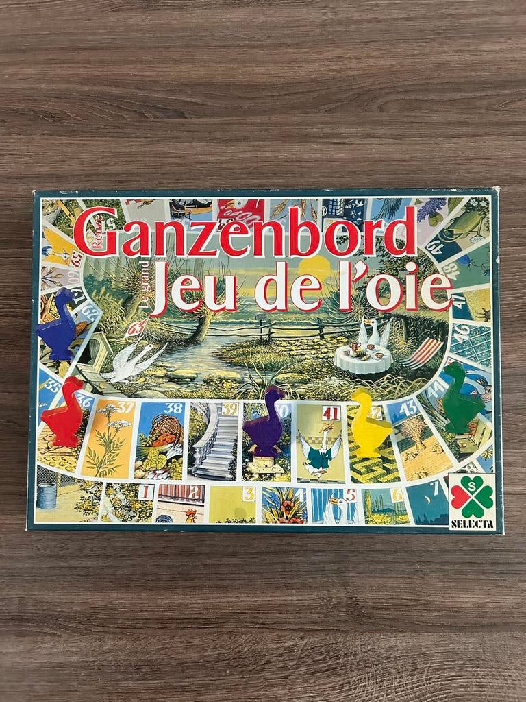 Ganzenbord - extra groot speelbord en pionnen, Vijf spelers of meer, Ophalen of Verzenden, Gebruikt