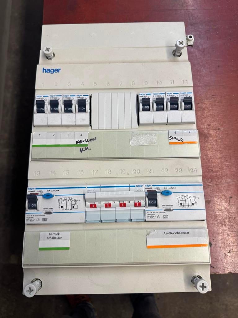 Hager meterkast 8 groepen B16A, Ophalen, Gebruikt, Overige typen