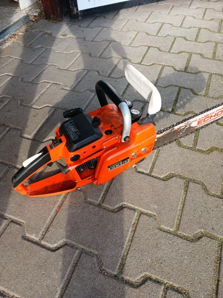 Echo kettingzaag, Ophalen, Gebruikt, Benzine