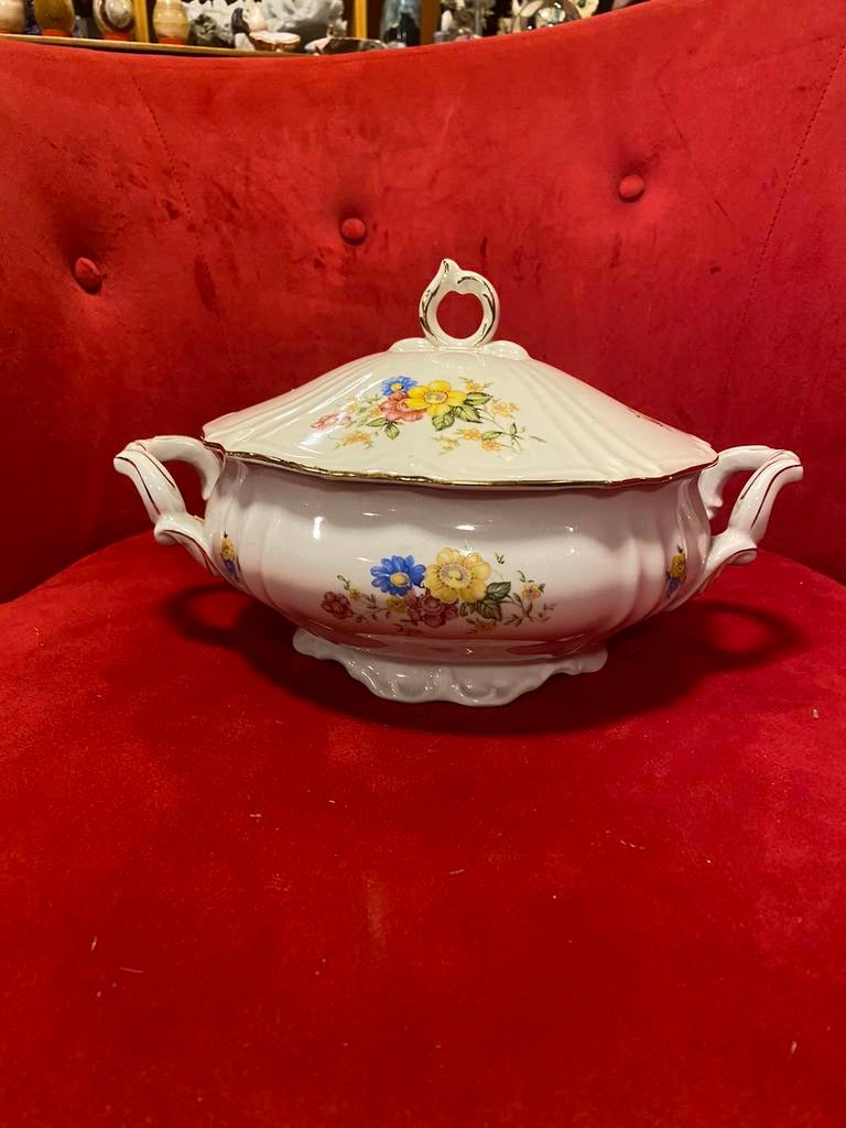 Titanis Barok ,antieke vintage dekschaal,doorsnee 21 cm, Ophalen of Verzenden