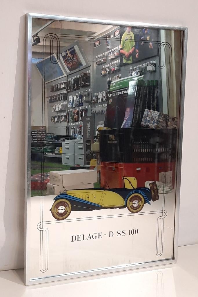 reclame spiegel delage D SS 100 Armstrong siddeley, Niet bekend, Niet bekend, Nieuw, Ophalen of Verzenden