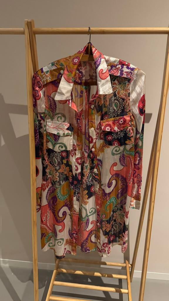 Jeff Gallano Paris overhemd jurkje, Kleding | Dames, Ophalen of Verzenden, Zo goed als nieuw, Maat 38/40 (M), Boven de knie