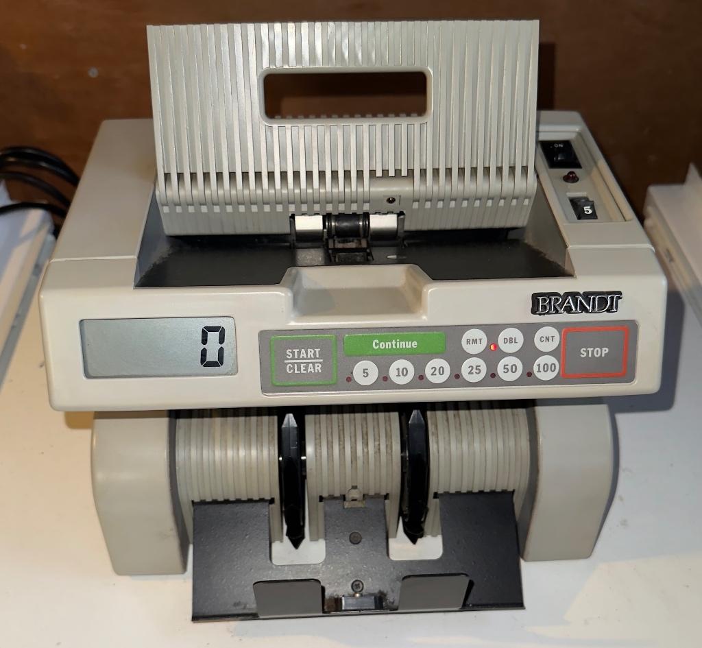 Brandt 8640 Geld Valuta Teller Geldtelmachine, Postzegels en Munten, Munten en Bankbiljetten | Toebehoren, Ophalen of Verzenden