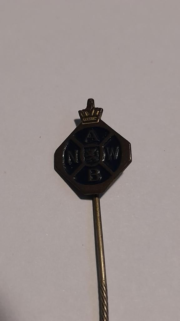 Antiek ANWB Speldje met Kroon, Ophalen of Verzenden, Gebruikt, Overige onderwerpen, Speldje of Pin