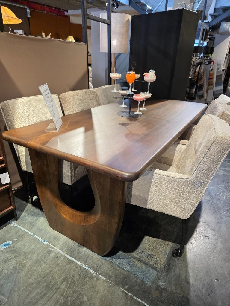 Eettafel Handai | Bruin Mangohout | 240 / 100 cm | showmodel