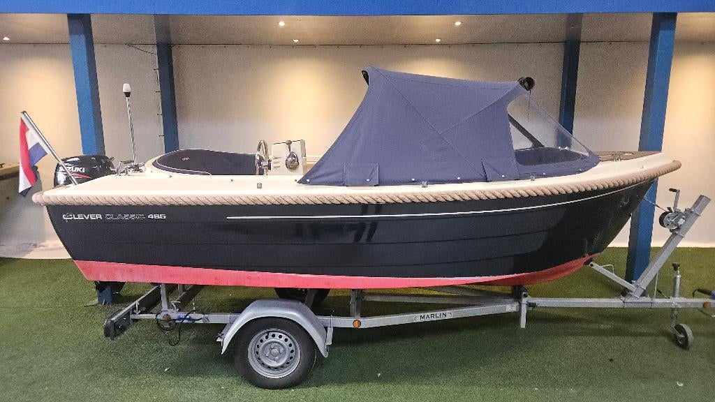 Supermooie en luxe Clever 465 Classic + Suzuki 9.9pk