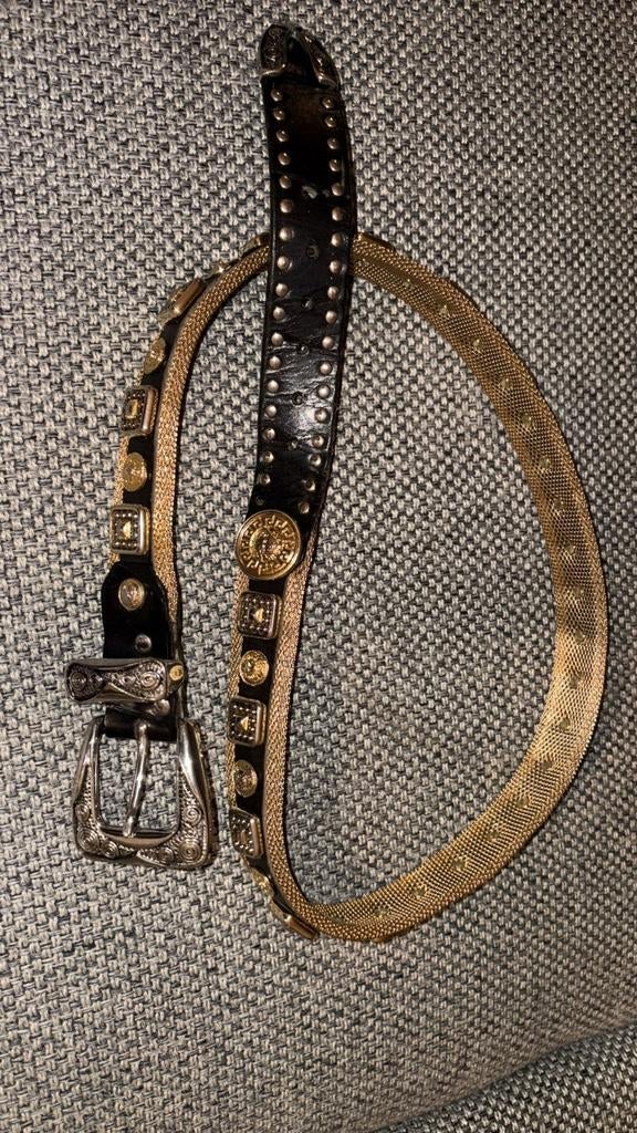 Vintage riem van versace, Kleding | Heren, Riemen en Ceinturen, Ophalen of Verzenden, Zo goed als nieuw, Zwart