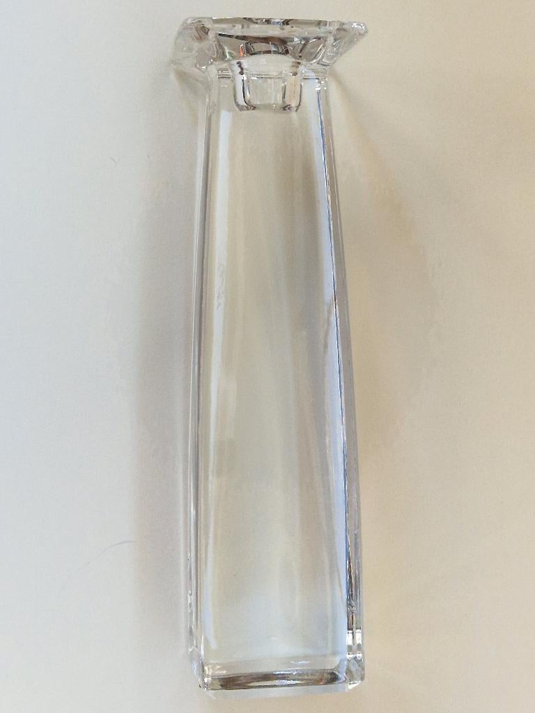 Vintage kristalglazen Marc Aurel-kandelaar, Ophalen of Verzenden, Zo goed als nieuw, Overige materialen, Minder dan 25 cm