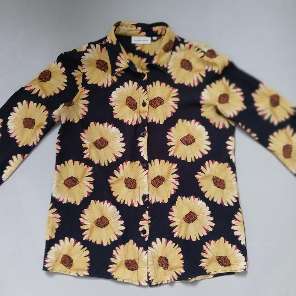 Fabienne Chapot Bloesje Zonnebloemen Maat 36 ZGAN, Kleding | Dames, Zwart, Ophalen of Verzenden, Zo goed als nieuw, Fabienne Chapot