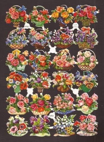 3156 EAS Bloemenmandjes oude poëzieplaatjes, Verzenden